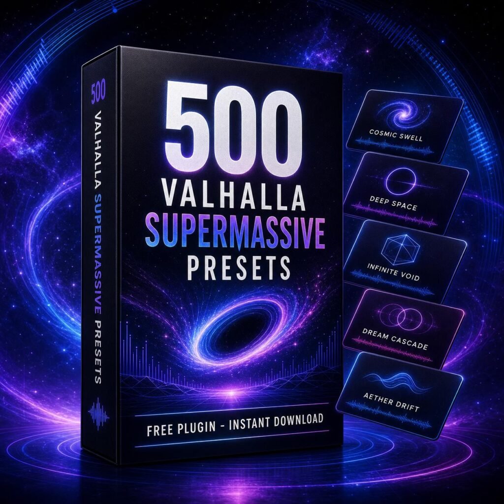 500 Valhalla Supermassive Presets for Vocals Synths Drums Cinematic Reverb Delay